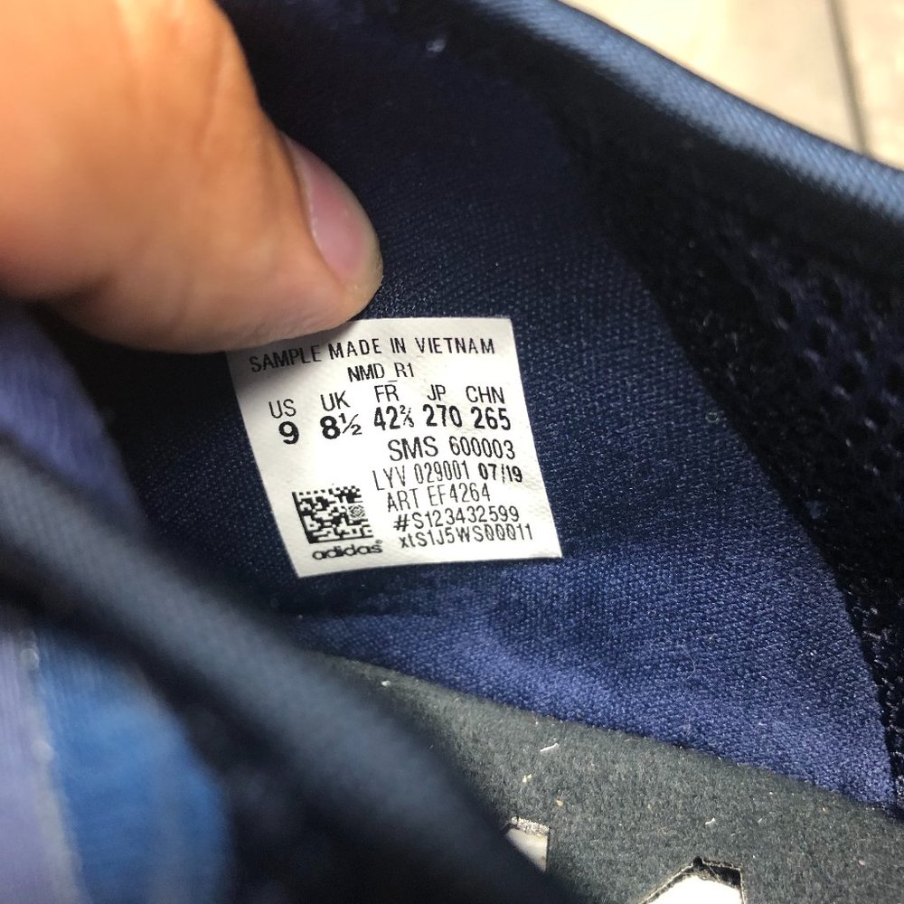 Adidas NMD R1 Navy Blue Camo Size 9 - Picture 6 of 6
